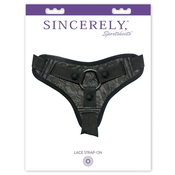 Sincerely Lace Strap-On – Black