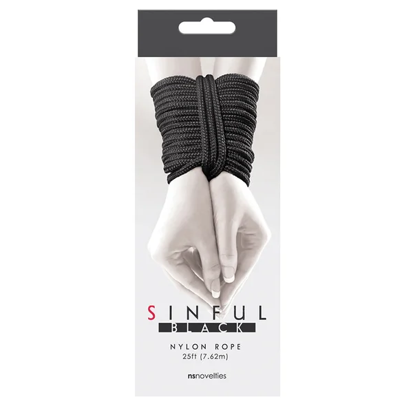 Sinful Nylon Rope - Black 25ft