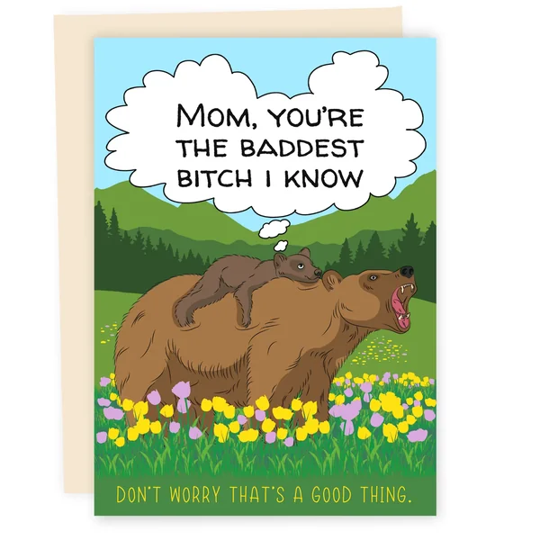 Sleazy Greetings – Baddest Bitch I Know Card