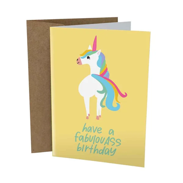 Sleazy Greetings – Have a Fabulouass Birthday Card