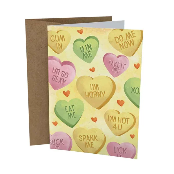 Sleazy Greetings – Naughty Sweetheart Candies Card