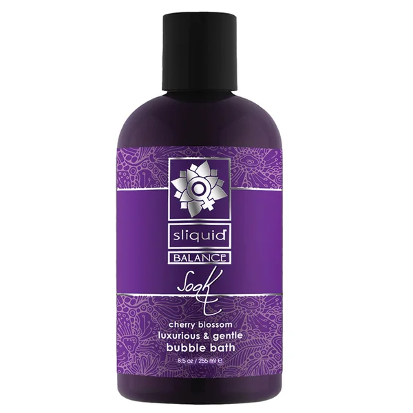 Sliquid Balance Soak Bubble Bath - Cherry Blossom 8.5oz