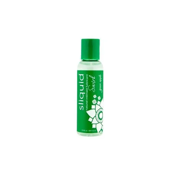 Sliquid Naturals Swirl Flavoured Lubricants-Green Apple 59ml