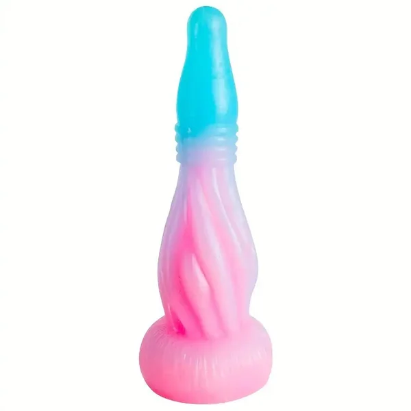 SM Shaped Luminous Anal Plug Silicone BDSM Sex Toy For Men Women