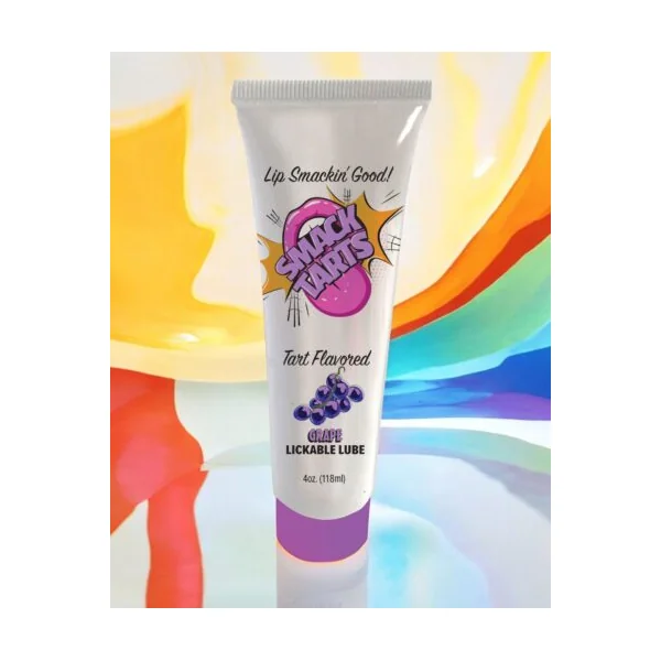 SMACK TARTS LICKABLE LUBE SOUR GRAPE 4 OZ