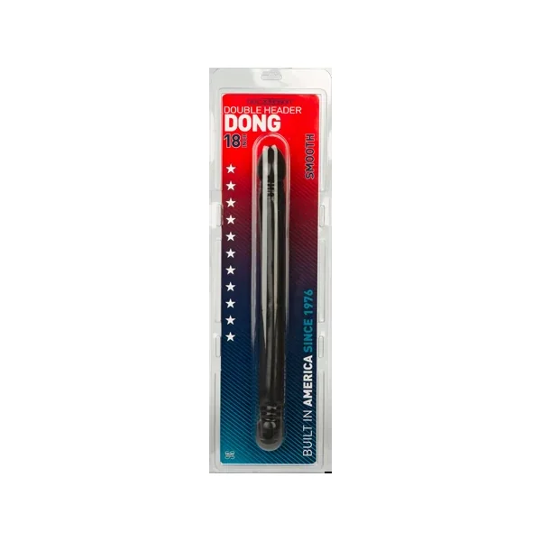 Smooth Double Header Dong 18″ (Black)