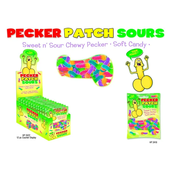 SOUR PECKER PATCH DISPLAY(12PCS)