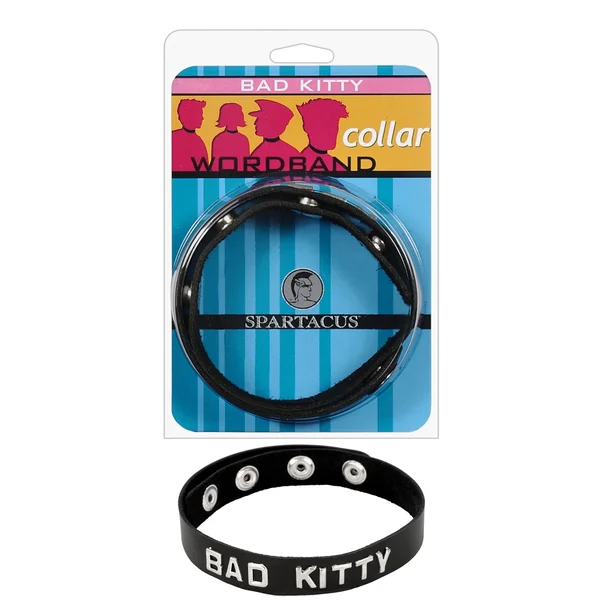 Spartacus Bad Kitty Word Collar