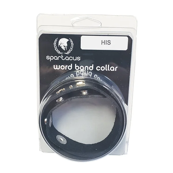 Spartacus HIS Leather Collar - Black