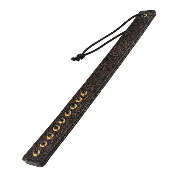 Spartacus Paddle w/Gems – Brown Floral Print