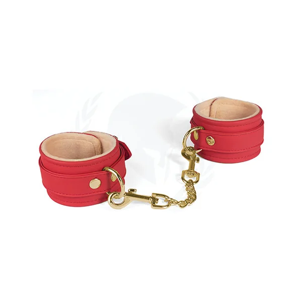 Spartacus Pu Ankle Cuffs W/plush Lining