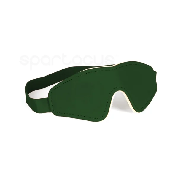 Spartacus Pu Blindfold W-plush Lining - Green