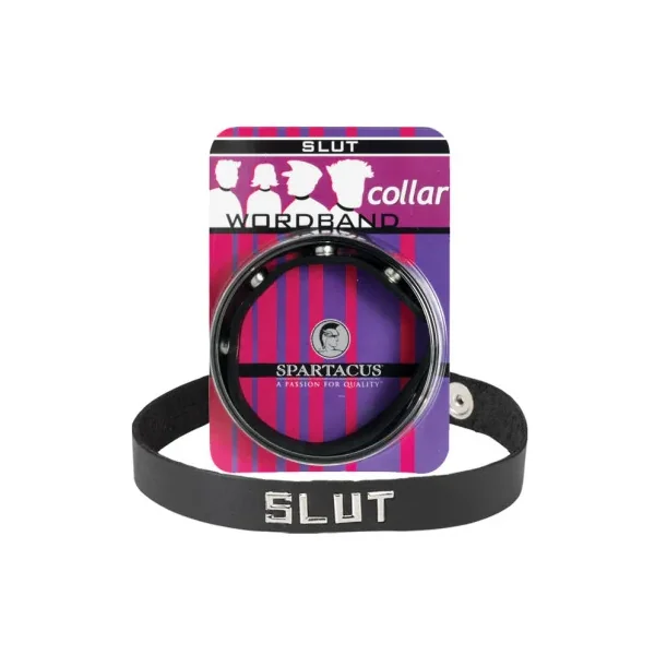 Spartacus Slut Word Band Collar