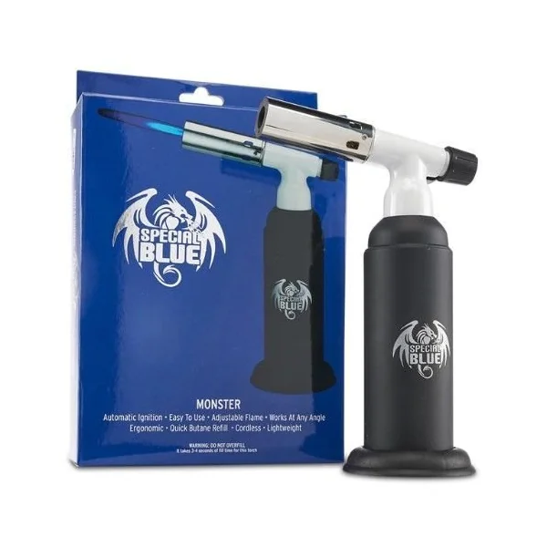 Special Blue Torch Monster Single Flame Black