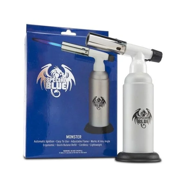 Special Blue Torch Monster Single Flame Silver