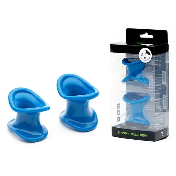 Sport Fucker Ergonomic Ball Stretcher Kit – Blue Ball Stretchers – Set of 2 Sizes – SF10541