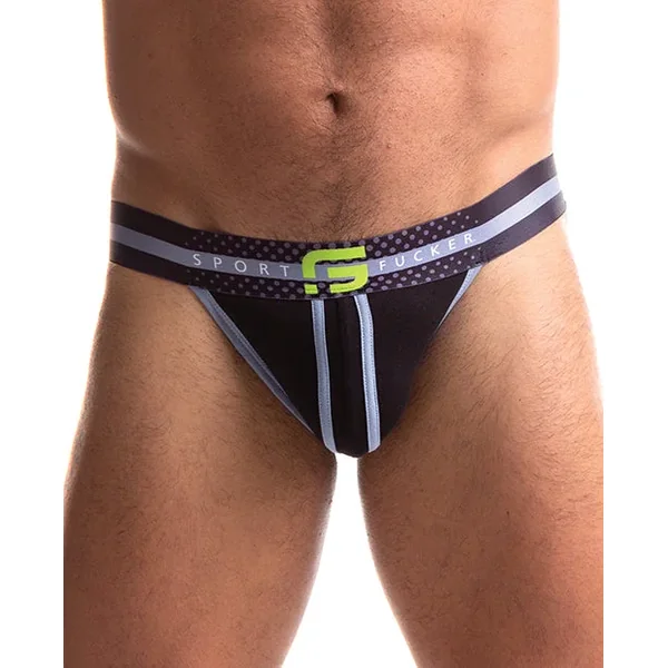 Sport Fucker Jersey Jock – L Black/Green