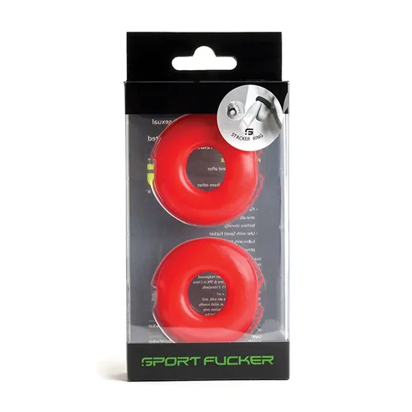 Sport Fucker Stacker Rings – Red