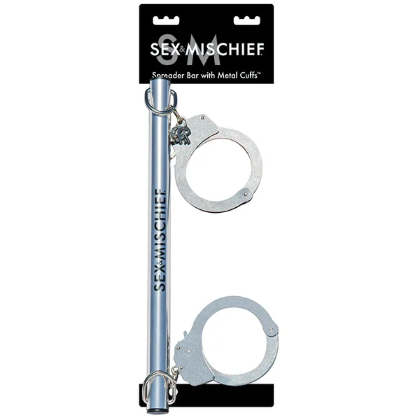 Sportsheets Sex & Mischief Spreader Bar with Metal Cuffs