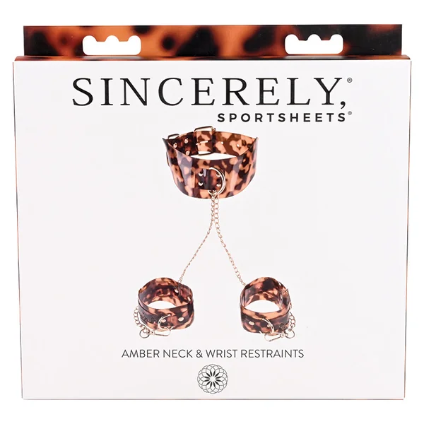 Sportsheets Sincerely Amber Neck and Wrist Restraints