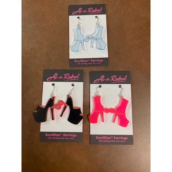 Spurred Pleasers Acrylic Earrings