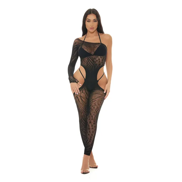 Star Sign Bodystocking – Black O/S