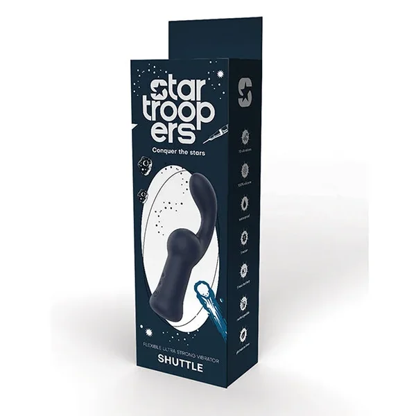Star Troopers Shuttle Flexible Ultra Strong Vibrator – Black