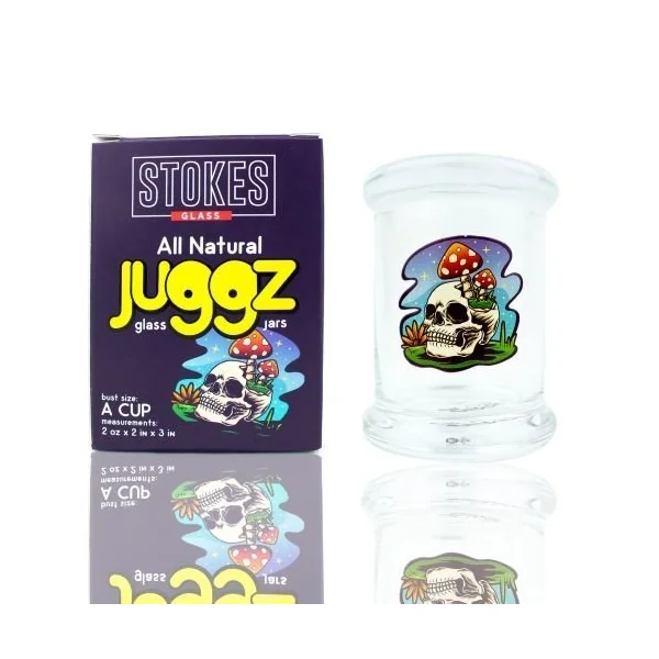 Stokes Juggz Glass Jars A Cup 2oz Skeleton