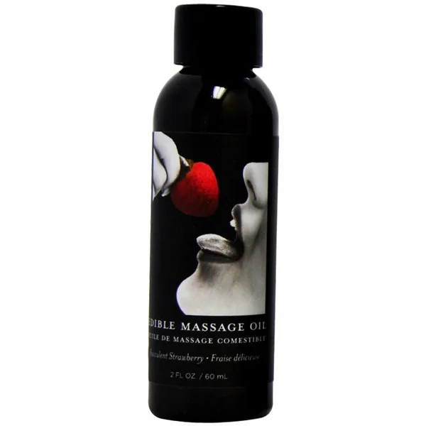 Strawberry Edible Massage Oil by Earthly Body