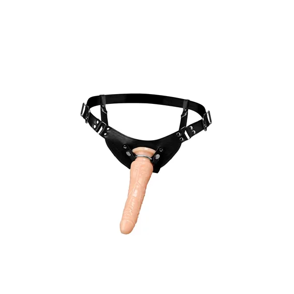 Strict Dominance Leather Strap-On Harness