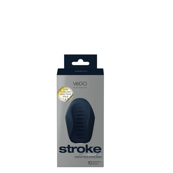 Stroke Rechargeable Vibrating Stroker - Black