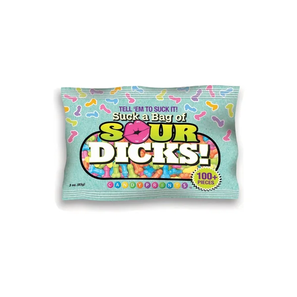 Suck a Bag of Sour Dicks Mini Gummies by Little Geenie