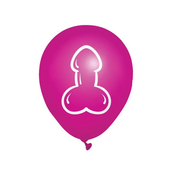 Super Fun Penis Balloons 8pk by Little Geenie