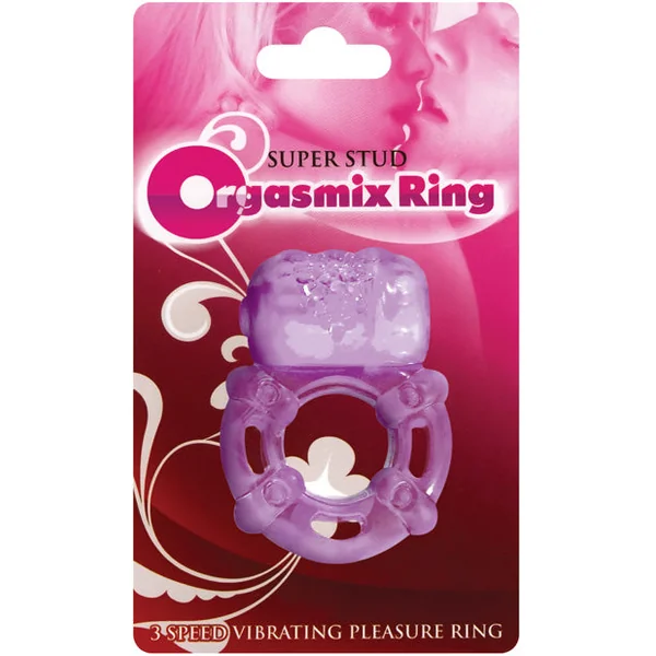 Super Stud Orgasmix Ring Pleasure Ring 3 Speed - Purple