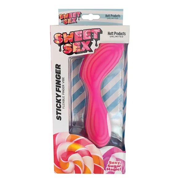 Sweet Sex Sticky Finger Flexible Finger Vibe – Magenta