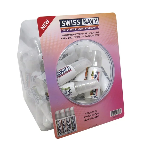 Swiss Navy 4 Flavored 1oz 50ct Fishbowl