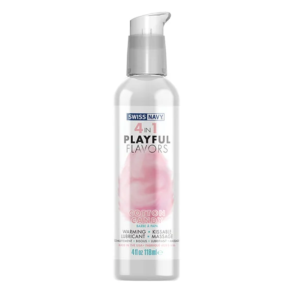 Swiss Navy 4 In 1 Playful Flavors Cotton Candy - 4 Oz
