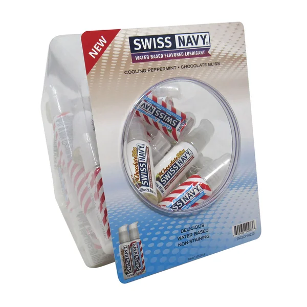 Swiss Navy Chocolate and Peppermint 1oz 50pc Fishbowl