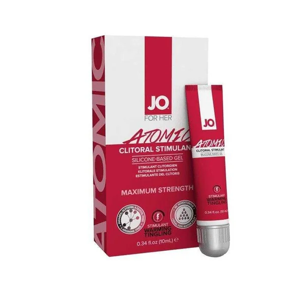 System JO Atomic Clitoral Stimulant Gel Warming & Tingling - Extra Strength - 0.34 oz ( 10 ml) tube