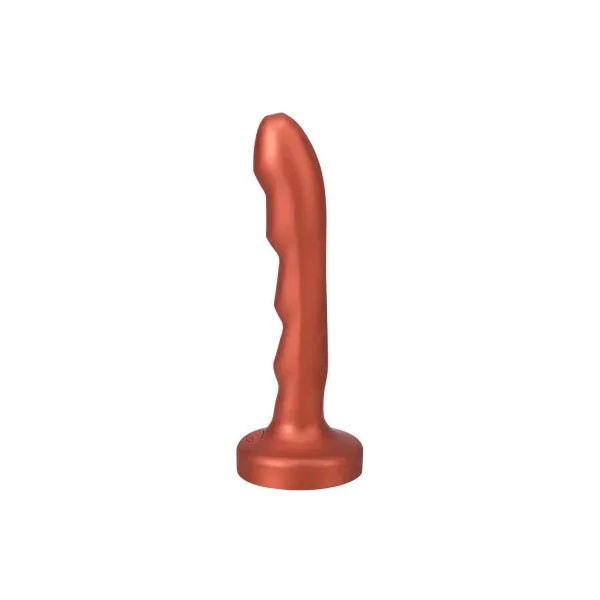 Tantus Charmer G-Spot Dildo, 6.8 Inch Insertable, 1.4 Inch Max Width, Copper