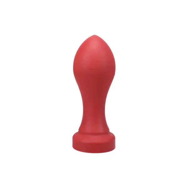 Tantus H-Bomb Dildo, 9.0 Inch Insertable, 3.7 Inch Max Width, Ruby