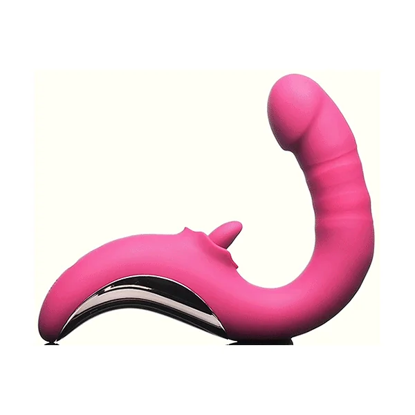 Tease and Please Thrusting and Licking Vibrator