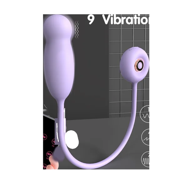 Telescopic Egg Vibrator-Purple