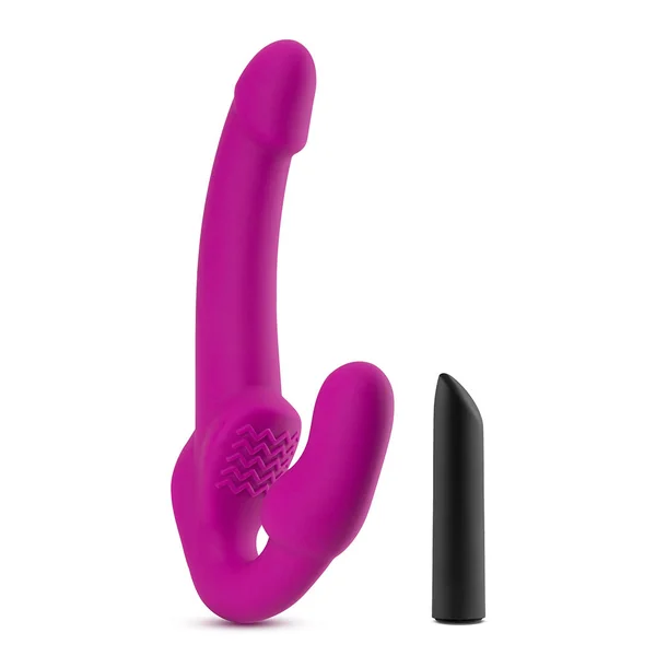 Temptasia Estella Vibrating Platinum Silicone Strapless Strap-On