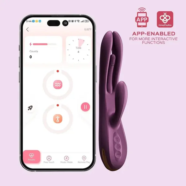 Terri App - Controlled Tapping Rabbit Vibrator