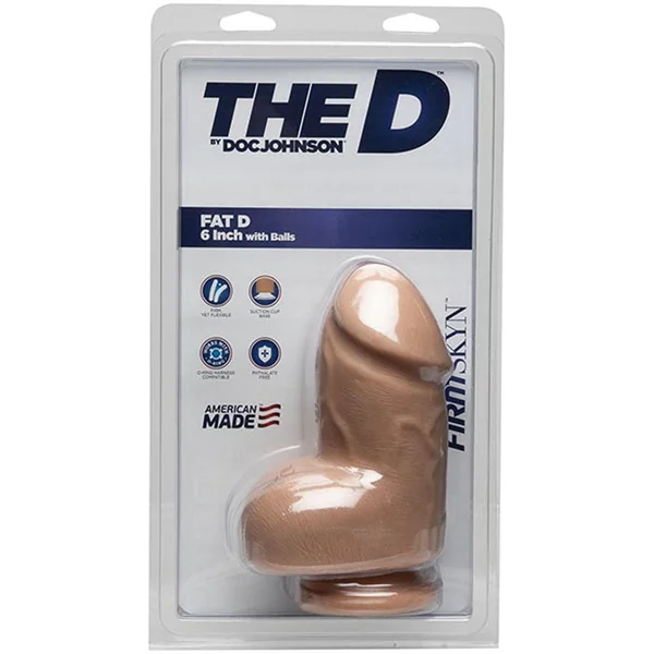 The D - Fat D - 6 Inch With Balls - Firmskyn - Vanilla