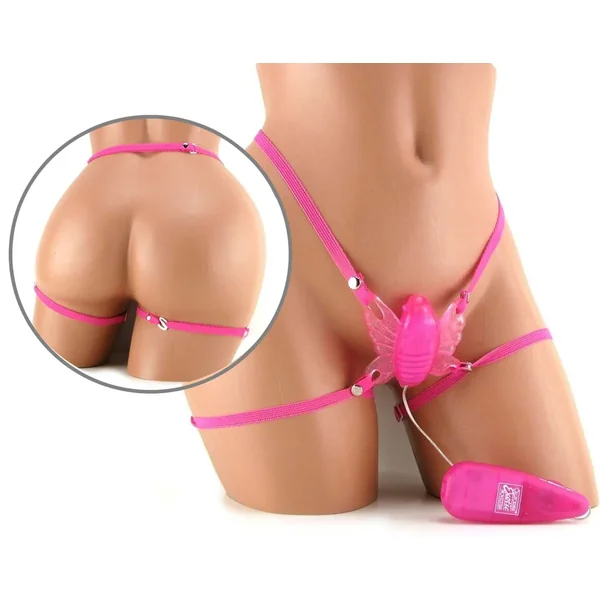 THE ORIGINAL VENUS BUTTERFLY WITH REMOVABLE VIBRATIG BULLET PINK