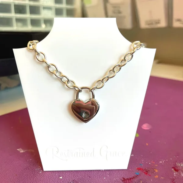 The Sterling Silver Signature Day Collar – BDSM Chain Day Collar