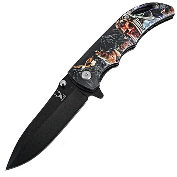 TheBoneEdge 7″ Stainless Steel Chief Of The Wild Spring Assisted