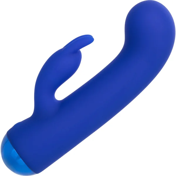 Thicc™ Chubby Bunny Rechargeable Waterproof Silicone Rabbit Vibrator By CalExotics - Blue
